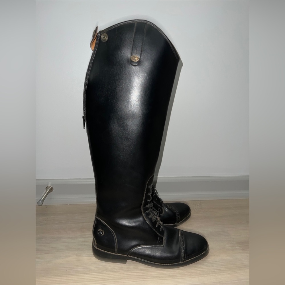 Equistar Hunt Seat Boots Size 10 Regular With Boot Bag
